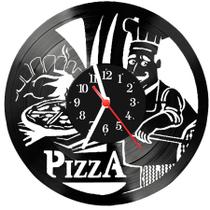 Relógio De Vinil Disco Lp Parede Pizza