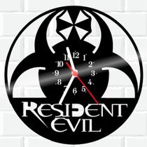 Relógio De Vinil Disco Lp Parede Resident-Evil Zumbi 1
