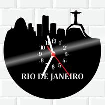 Relógio De Vinil Disco Lp Parede Rio-De-Janeiro Turismo 1 - 3D Fantasy
