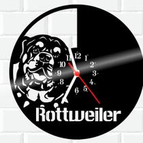 Relógio De Vinil Disco Lp Parede Rottweiler Cachorro Pet