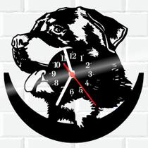 Relógio De Vinil Disco Lp Parede Rotwailler Cachorro 1