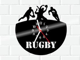 Relógio De Vinil Disco Lp Parede Rugby - 3D Fantasy