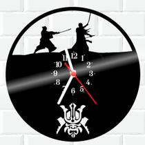 Relógio De Vinil Disco Lp Parede Samurai Ninja Japão - RB CRIAÇÕES