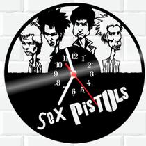 Relógio De Vinil Disco Lp Parede Sex Pistols Rock