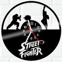 Relógio De Vinil Disco Lp Parede Street-Fighter Nintendo Jogo - 3D Fantasy