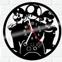 Relógio De Vinil Disco Lp Parede Super Mario Bros Nintendo 6 - 3D Fantasy