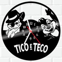 Relógio De Vinil Disco Lp Parede Tico-E Teco Disney - 3D Fantasy