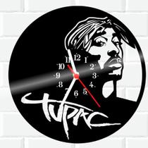 Relógio De Vinil Disco Lp Parede Tupac Rap 1