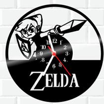 Relógio De Vinil Disco Lp Parede Zelda Jogo Nintendo Game