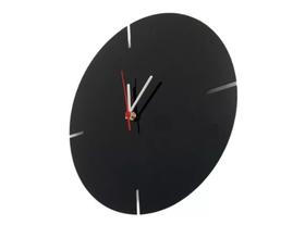 Relógio Decorativo Acrílico Preto Sala Escritório Copa 35cm