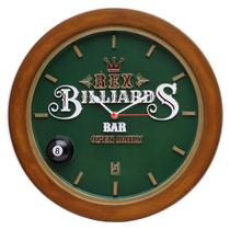 Relógio Decorativo de Parede - Billiard REX Verde 719 Relógio Decorativo de Parede - Billiard REX Verde 719