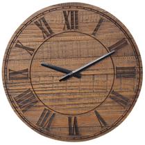 Relógio Design Industrial Romanos cor Rustic Brown 38cm - 50094 - Sun House