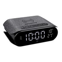 Relógio Despertador 3 Em 1 Com Carregador Indução 15w E Led Relógio Despertador 3 Em 1 Com Carregador Indução 15w E Led