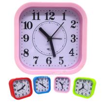 Relógio Despertador Alarme E Horário Formato Quadrado Zb2012