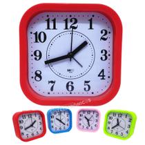 Relógio Despertador Alarme E Horário Formato Quadrado Zb2012 - Luatek