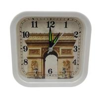 Relógio Despertador Analogico Estilo Retrô Numeros Grandes Alarme Decorativo Branco