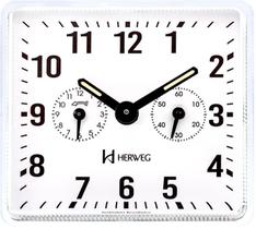 Relógio Despertador Antigo A Cordas Preto Herweg 2245