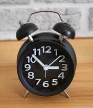 Relógio Despertador Antigo Retra Alarme Sino Alto De Mesa - Minymix Relógio Despertador Antigo Retra Alarme Sino Alto De Mesa - Minymix