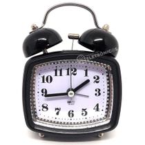 Relógio Despertador Campainha Analogico Compacto E Leve ZB2015