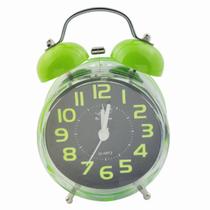 Relógio Despertador Classico Verde Retrô Sala Quarto Enfeite - 92737 - 2857