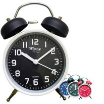 Relógio Despertador Clássico Wincy Analógico Redondo com Alarme e Luz Noturna PDB01031