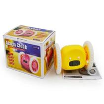 Relogio Despertador Com Rodinhas Fugitivo Digital Clocky Adulto Infantil Anti Sono Led Rodas Giratorio Extra Alto