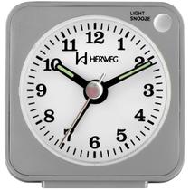 Relógio Despertador De Mesa Silencioso Analógico Herweg 2510 Relógio Despertador De Mesa Silencioso Analógico Herweg 2510