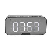 Relogio Despertador Digital Caixa De Som Bluetooth Radio Espelhado USB LED G10 Core:Preto - Shopmix Relogio Despertador Digital Caixa De Som Bluetooth Radio Espelhado USB LED G10 Core:Preto - Shopmix