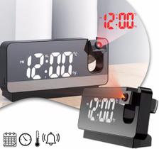Relógio Despertador Digital Com Projetor De Hora Na Parede - Importz