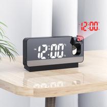 Relógio Despertador Digital Com Projetor De Hora Na Parede