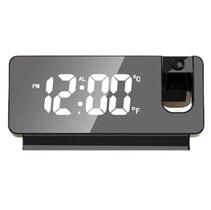Relógio Despertador Digital com Projetor de Hora no Teto e Temperatura - Moderno e Prático