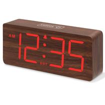 Relógio Despertador Digital de Madeira DreamSky com Dígitos Grandes Relógio Despertador Digital de Madeira DreamSky com Dígitos Grandes
