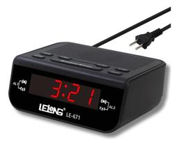 Relógio Despertador Digital Elétrico de Mesa com Rádio AM/FM - Enviamos no mesmo dia