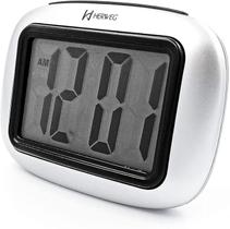 Relogio despertador digital herweg 2976-070 prata metálico Relogio despertador digital herweg 2976-070 prata metálico