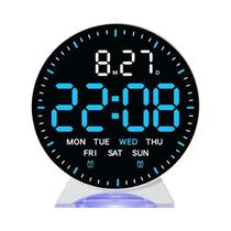 Relógio Despertador Digital LED Com 8 Cores, Duplo Alarme, Dimmer Automático, Função Soneca, Relógio