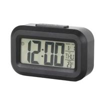 Relógio Despertador Digital LED Com Luz De Fundo, Função Soneca, Data, Hora E Calendário, Relógio