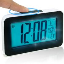 Relogio Despertador Digital Mesa Cabeceira Led Calendario