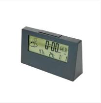 Relógio Despertador Digital Mesa Compacto Display LCD Hora Data Temperatura Sensor Luminosidade Alarme Moderno Portátil Prático Sortido Relógio Despertador Digital Mesa Compacto Display LCD Hora Data Temperatura Sensor Luminosidade Alarme Moderno Portátil Prático Sortido
