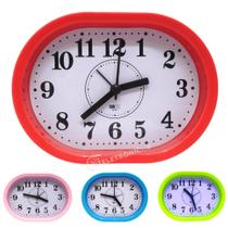 Relógio Despertador Formato Oval Alarme Compacto E Leve ZB2011