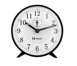 Relógio Despertador Herweg 2220 034 Mecânico Preto