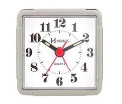 Relógio Despertador Herweg 2504 024 Cinza Quartz Relógio Despertador Herweg 2504 024 Cinza Quartz