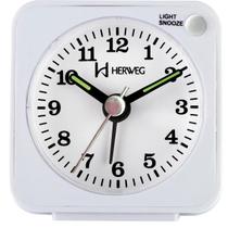 Relogio despertador herweg 2510-021 branco