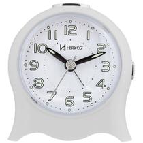 Relogio despertador herweg 2572-021 branco