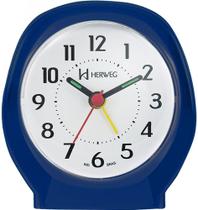 Relogio despertador herweg 2634-011 azul escuro