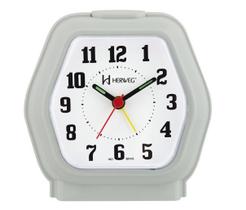 Relógio Despertador Herweg 2635 024 Cinza Iluminação Noturna Relógio Despertador Herweg 2635 024 Cinza Iluminação Noturna
