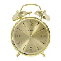 Relógio Despertador Herweg 2720-029 Metal Dourado
