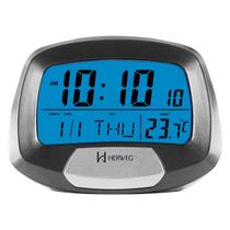 Relógio Despertador HERWEG digital cinza metálico 2977-071 Relógio Despertador HERWEG digital cinza metálico 2977-071