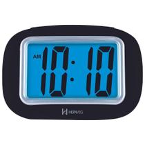 Relógio despertador HERWEG digital preto 2976-034