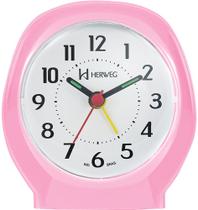 Relógio Despertador - Herweg - Rosa Baby - Quartz - 2634