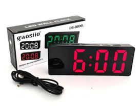 Relógio Despertador Led Lcd De Mesa Digital Usb / pilhas